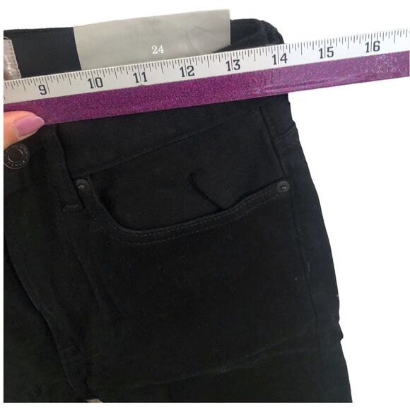 EVERLANE MODERN JEANS SIZE 24 BLACK SOLID ANKLE POCKETS - Picture 8 of 12